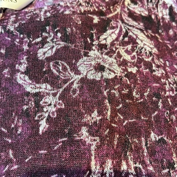 Northern reflections, size, large, swoop neck, long sleeve, loose fit, purple - Picture 5 of 5